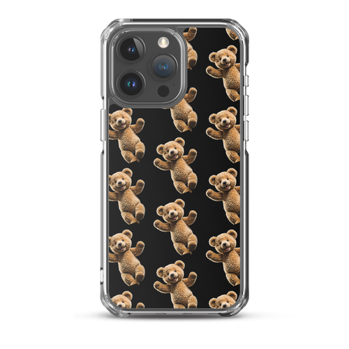 Happy Teddy Bear Pattern iPhone Case