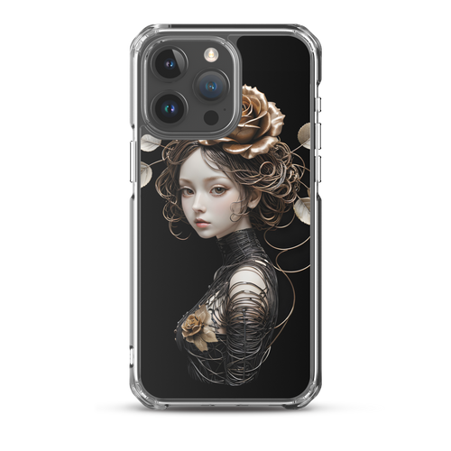 Lady Rose Copper Wire Art iPhone Case