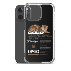 Gold Bengal Cat iPhone Case