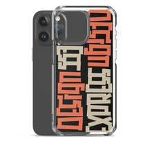 Design Express Typography iPhone Case