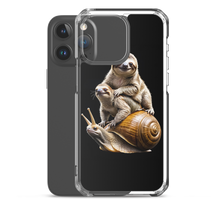 Sloth Riding A Snail iPhone Case