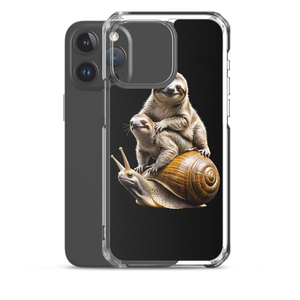 Sloth Riding A Snail iPhone Case