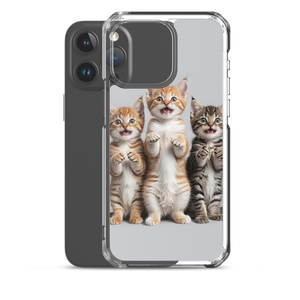 Funny Tripple Cats iPhone Case