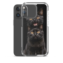 Two Black Cats Follows iPhone Case