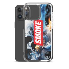 Blue Smoke Fire iPhone Case