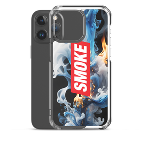 Blue Smoke Fire iPhone Case