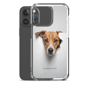 Funny Sad Dog Peep iPhone Case