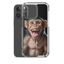 Happy Monkey Black iPhone Case