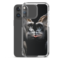 Gorilla Kissing iPhone Case