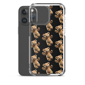 Happy Teddy Bear Pattern iPhone Case