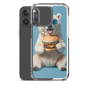 Polar Bear and Burger iPhone Case