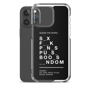 Guess The Word (Funny) iPhone Case