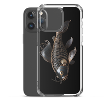 Minimalism Copperplate Art Fish iPhone Case