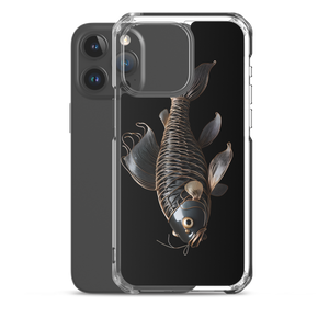 Minimalism Copperplate Art Fish iPhone Case