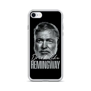 Drink Like Hemingway Portrait Clear Case for iPhone®