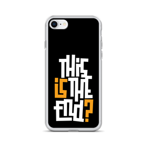 IS/THIS IS THE END? Black Yellow White iPhone Phone Case