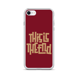 THIS IS THE END? Burgundy iPhone Phone Case