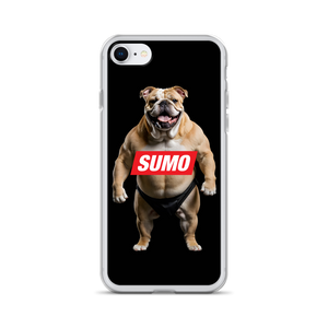 Sumo Bulldog Black iPhone Case