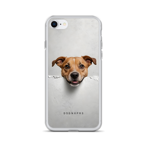 Smile Dog Peep iPhone Case