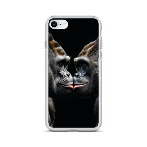 Gorilla Kissing iPhone Case