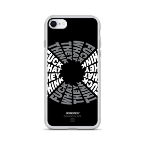 F**ck What They Think Grayscale iPhone Case