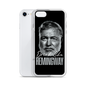 Drink Like Hemingway Portrait Clear Case for iPhone®