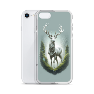 Green White Deer iPhone Case