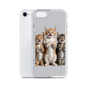 Funny Tripple Cats iPhone Case