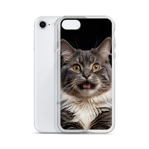 Shocked Cat Face iPhone Case