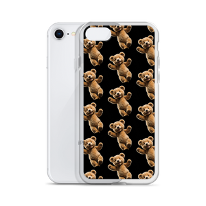 Happy Teddy Bear Pattern iPhone Case