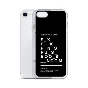 Guess The Word (Funny) iPhone Case