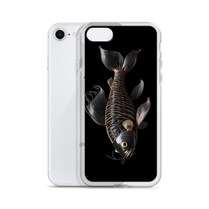 Minimalism Copperplate Art Fish iPhone Case