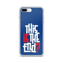 IS/THIS IS THE END? Navy Blue Reverse iPhone Phone Case