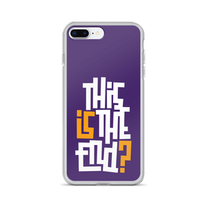 IS/THIS IS THE END? Purple Yellow Reverse iPhone Phone Case