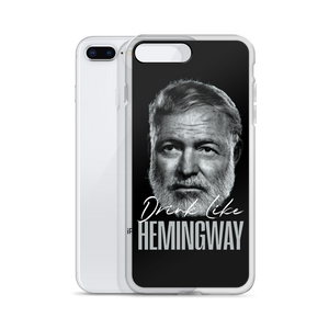 Drink Like Hemingway Portrait Clear Case for iPhone®