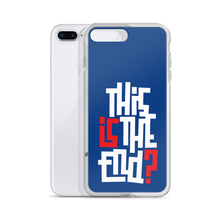 IS/THIS IS THE END? Navy Blue Reverse iPhone Phone Case