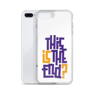 IS/THIS IS THE END? Purple Yellow iPhone Phone Case