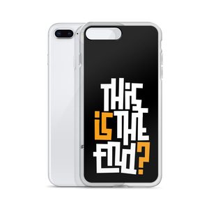 IS/THIS IS THE END? Black Yellow White iPhone Phone Case