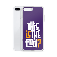 IS/THIS IS THE END? Purple Yellow Reverse iPhone Phone Case