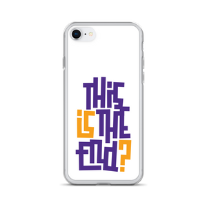 IS/THIS IS THE END? Purple Yellow iPhone Phone Case