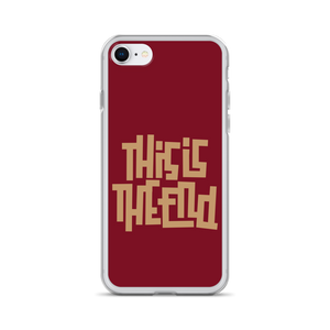 THIS IS THE END? Burgundy iPhone Phone Case