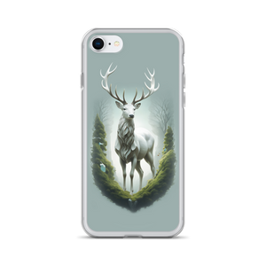 Green White Deer iPhone Case