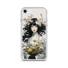 Oriental Lady with Yellow Flowers iPhone Case