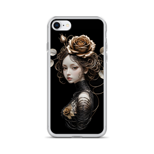 Lady Rose Copper Wire Art iPhone Case