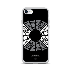 F**ck What They Think Grayscale iPhone Case