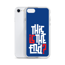 IS/THIS IS THE END? Navy Blue Reverse iPhone Phone Case