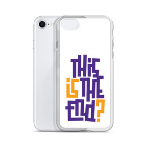 IS/THIS IS THE END? Purple Yellow iPhone Phone Case