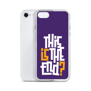 IS/THIS IS THE END? Purple Yellow Reverse iPhone Phone Case