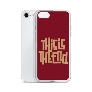 THIS IS THE END? Burgundy iPhone Phone Case