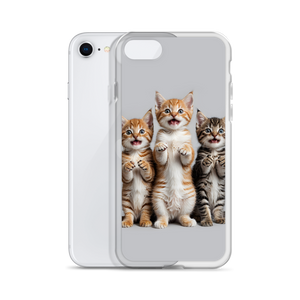 Funny Tripple Cats iPhone Case